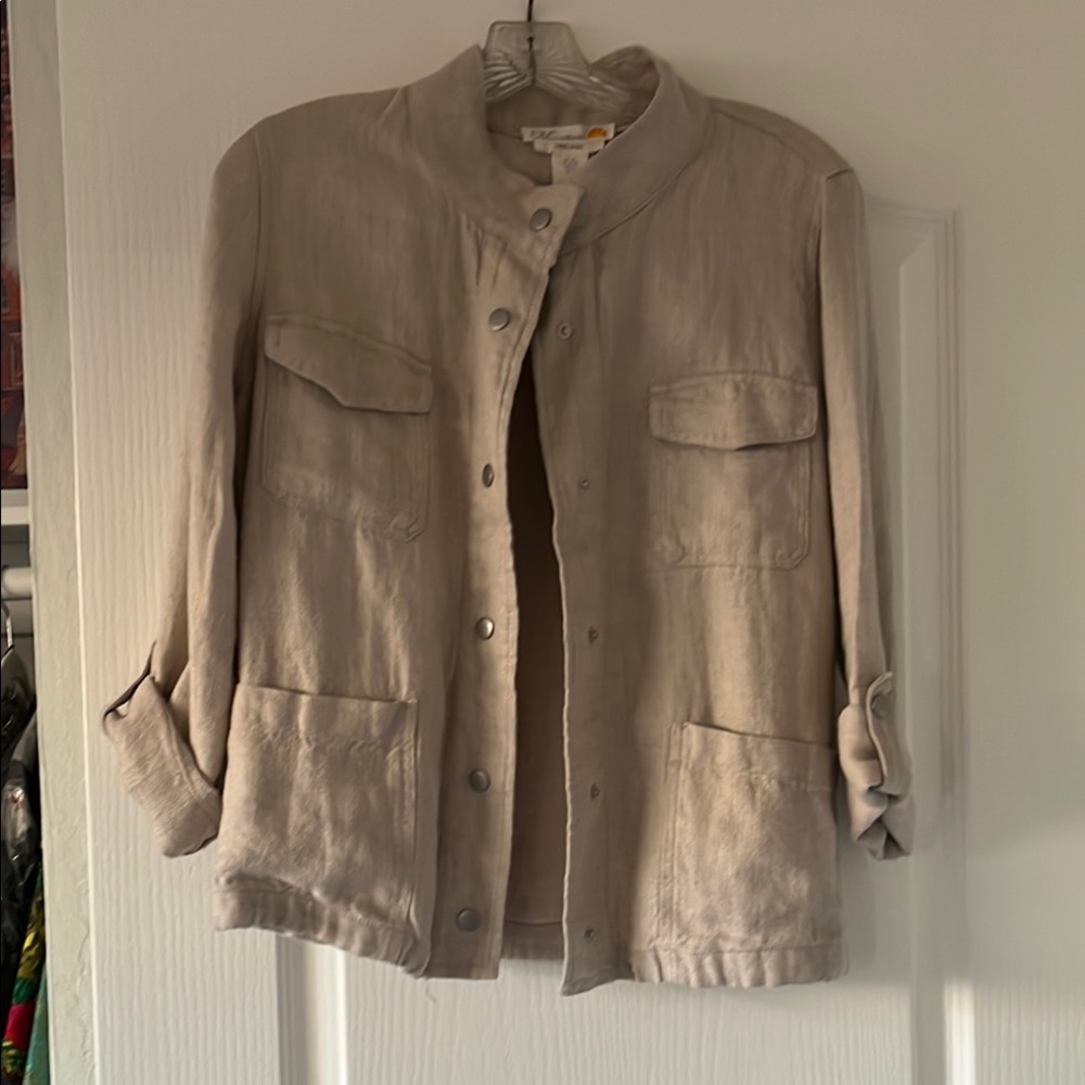C&C California Tan Utility Jacket with Relaxed Fit